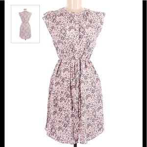 ANN TAYLOR LOFT A LINE FLORAL DRESS